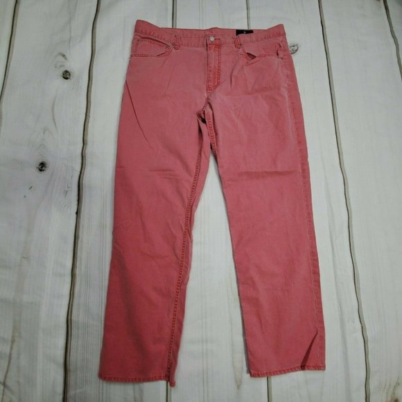 Cremieux Cantrell Mens Pants Size 38x30 Chino Straight Leg Pink - Picture 4 of 8